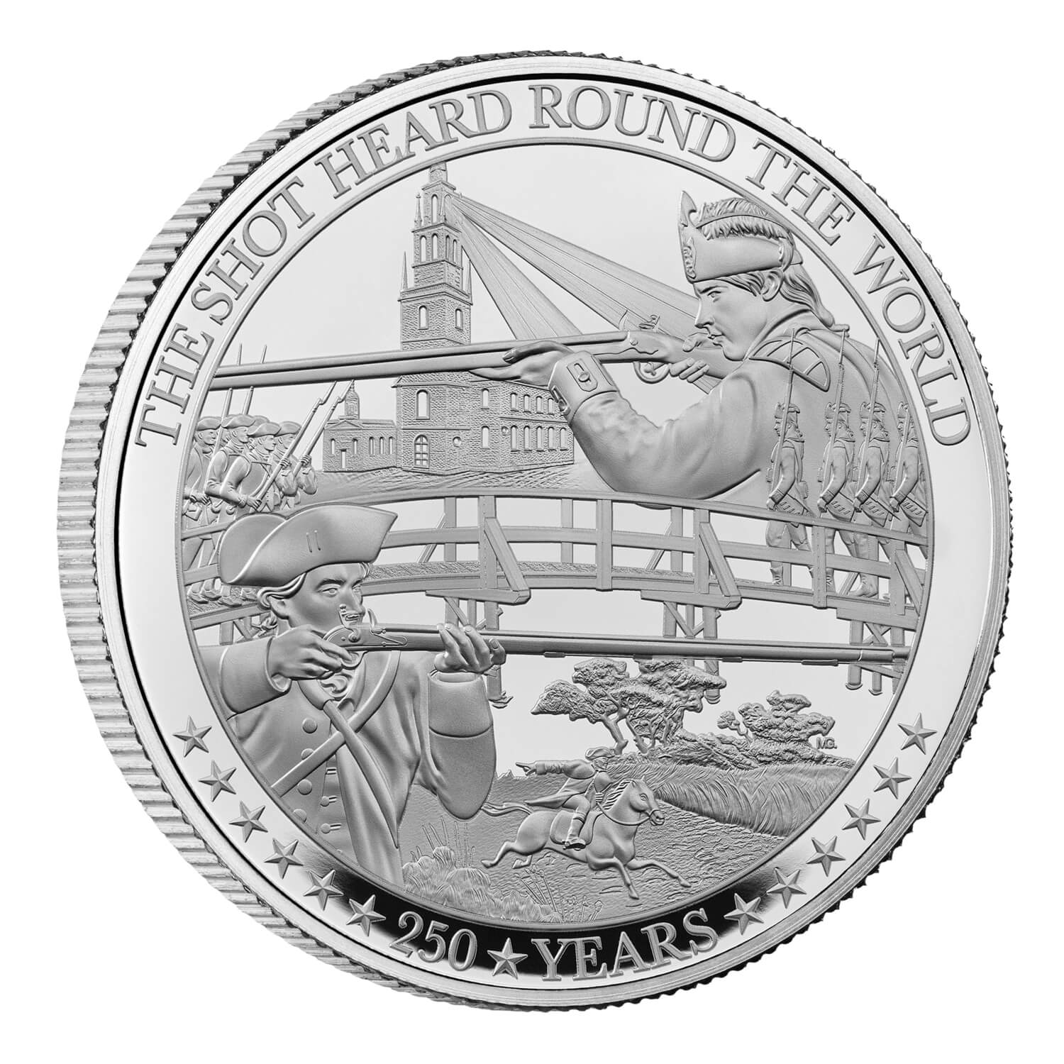 The Battles of Lexington and Concord 2025 UK 2oz Silver Proof Coin