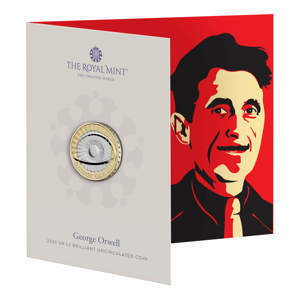 George Orwell 2025 UK £2 Brilliant Uncirculated Coin
