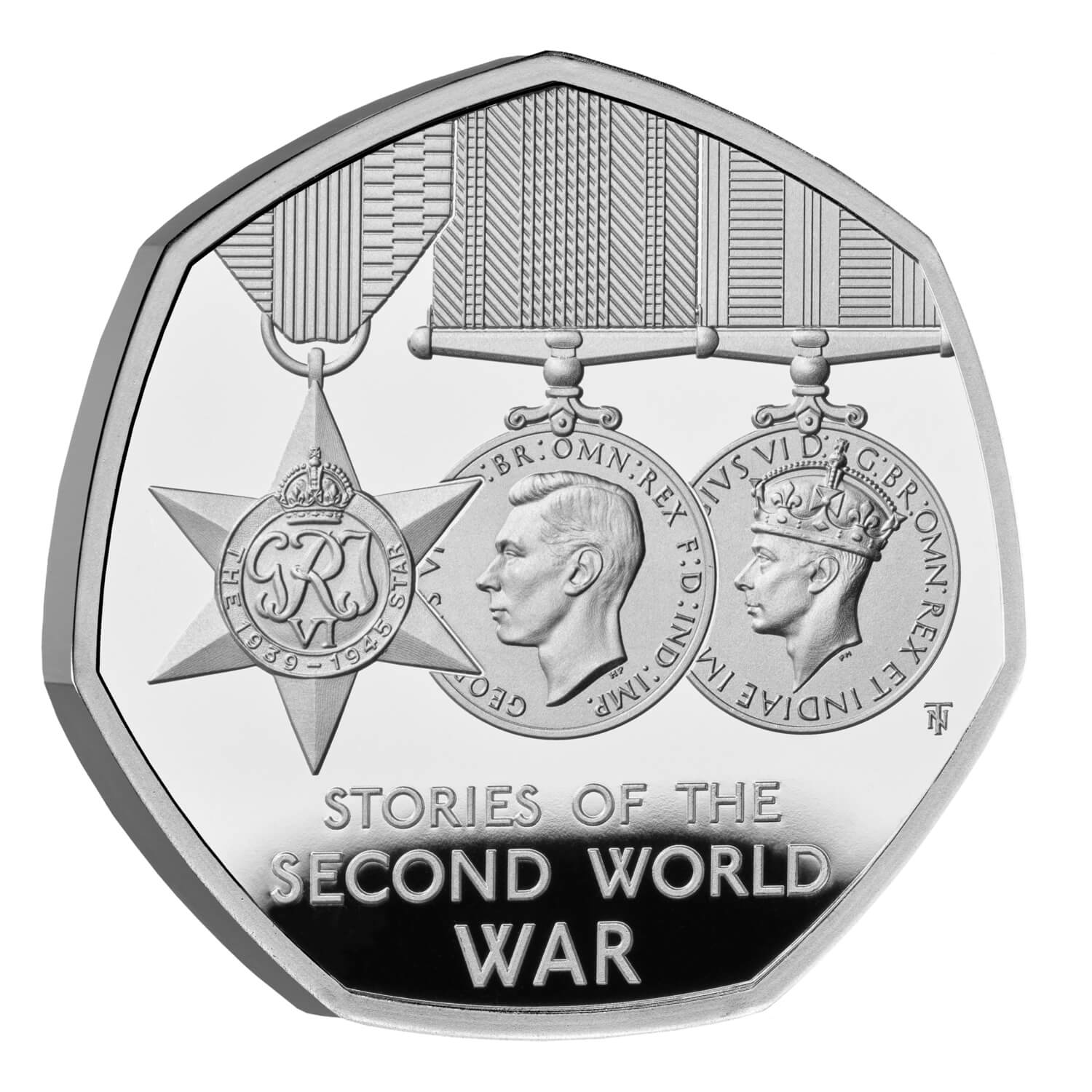 Stories of the Second World War 2025 UK 50p Silver Proof Coin