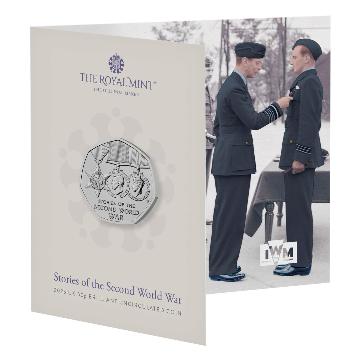 Stories of the Second World War 2025 UK 50p Brilliant Uncirculated Coin 