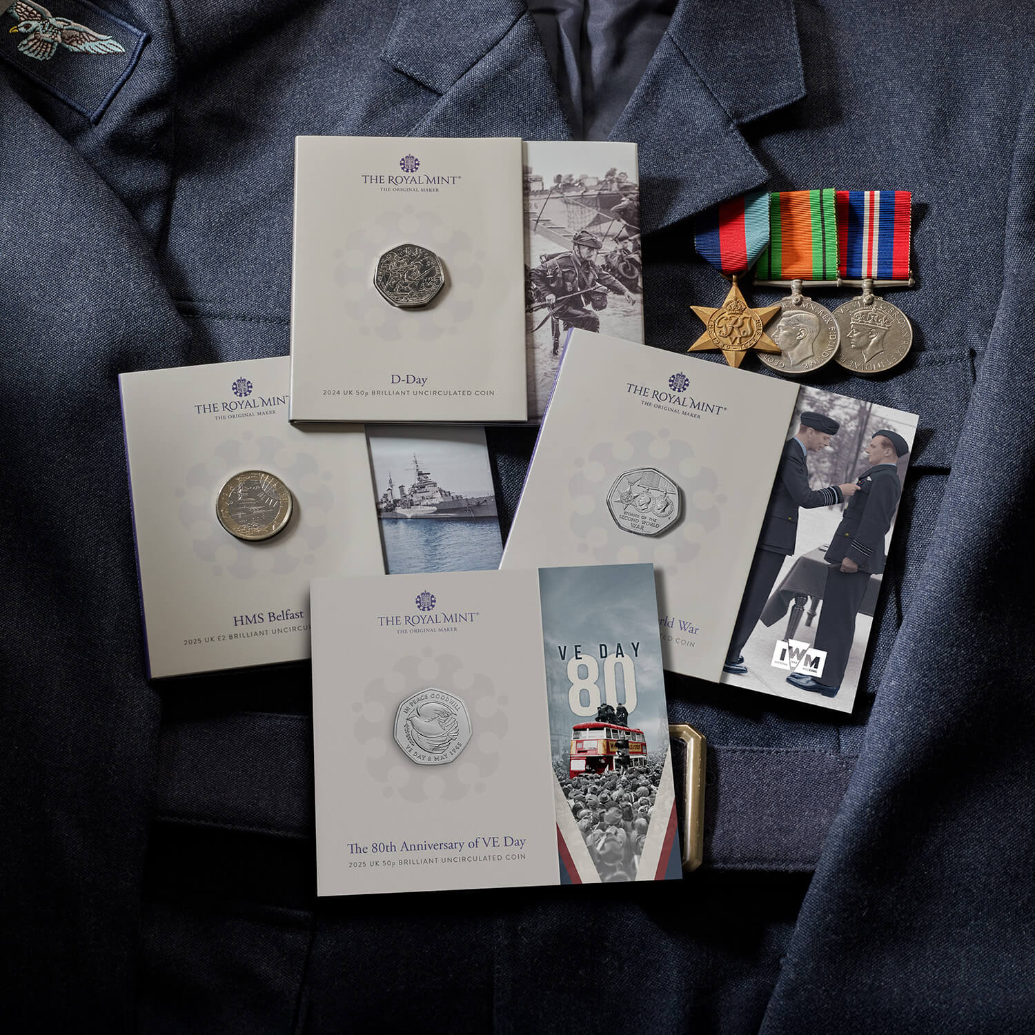 Second World War UK Brilliant Uncirculated Four-Coin Bundle