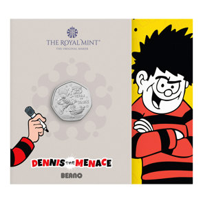 75 Years of Dennis the Menace 2026 UK 50p Brilliant Uncirculated Coin