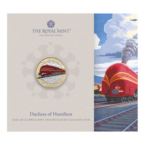 Duchess of Hamilton 2026 UK £2 Brilliant Uncirculated Colour Coin 