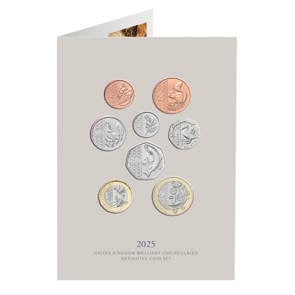 The 2025 United Kingdom Brilliant Uncirculated Definitive Coin Set
